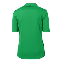 Women's Cutter & Buck Kelly Green Notre Dame Fighting Irish Virtue Eco Pique Recycled Polo
