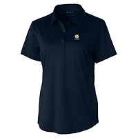 Polo extensible texturé DryTec Prospect pour femme, bleu marine, Cutter & Buck, des Fighting Irish Alumni de Notre Dame