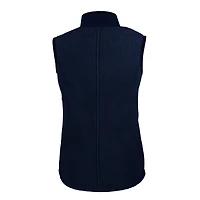 Women's Cutter & Buck Navy Notre Dame Fighting Irish Play Like A Champion Today Cascade Eco Sherpa Fleece Full-Zip Vest