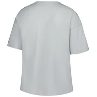 Women's Fanatics Gray Notre Dame Fighting Irish Plus Winning Gear Notch Neck T-Shirt