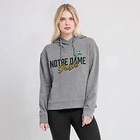 Women's Fanatics Heather Gray Notre Dame Fighting Irish Script Favorite Pullover Hoodie