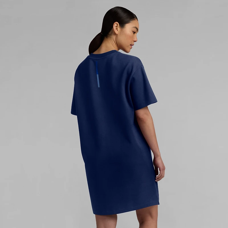 Women's Fanatics  Navy Notre Dame Fighting Irish Elements Go Tri-Blend T-Shirt Dress