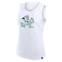 Women's Fanatics White Notre Dame Fighting Irish Activate Slub Tank Top