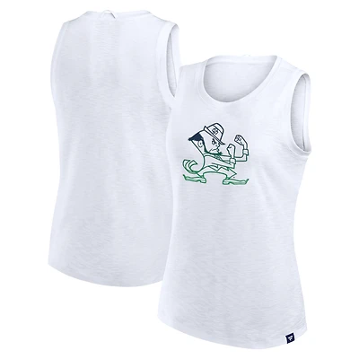 Women's Fanatics White Notre Dame Fighting Irish Activate Slub Tank Top