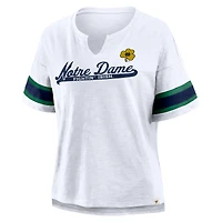 T-shirt blanc premium pour femme avec inscription « Notre Dame Fighting Irish Hometown »