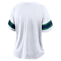 T-shirt blanc premium pour femme avec inscription « Notre Dame Fighting Irish Hometown »