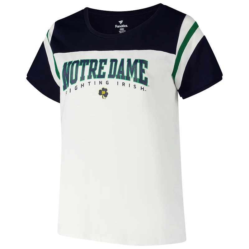 T-shirt Winning Gear blanc grande taille pour femmes Fanatics Notre Dame Fighting Irish