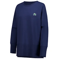 Sweat-shirt johnnie-O pour femme, bleu marine, Notre Dame Fighting Irish, Brittany Tri-Blend
