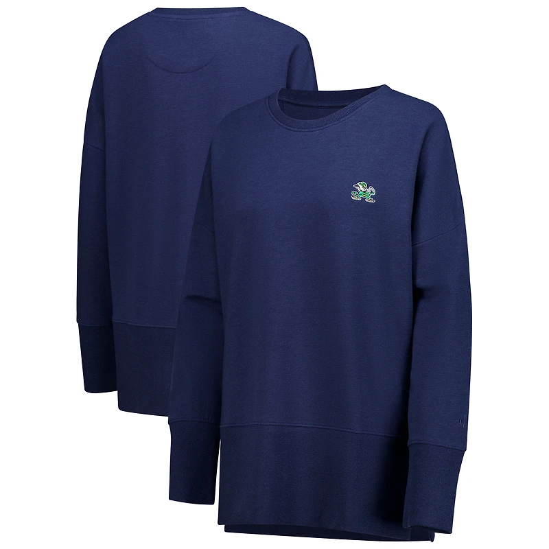 Women's johnnie-O Navy Notre Dame Fighting Irish Brittany Tri-Blend Sweatshirt
