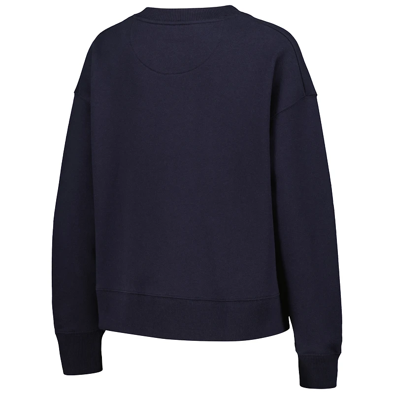 League Collegiate Wear pour femmes Navy Notre Dame Fighting Irish Boxy Pull-over