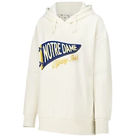 Pressbox Cream Notre Dame Fighting Irish Marni Pull à capuche pour femme