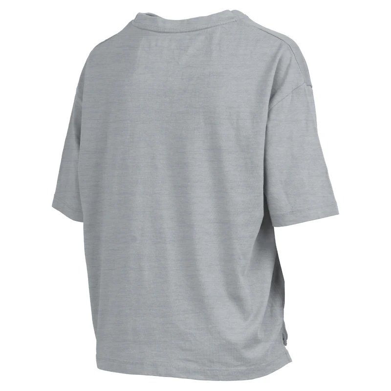 T-shirt gris Pressbox pour femmes Notre Dame Fighting Irish Nelson