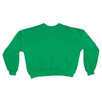 Sweat-shirt surdimensionné vert Pressbox pour femme, modèle Fighting Irish de Notre Dame, Janice, longueur taille