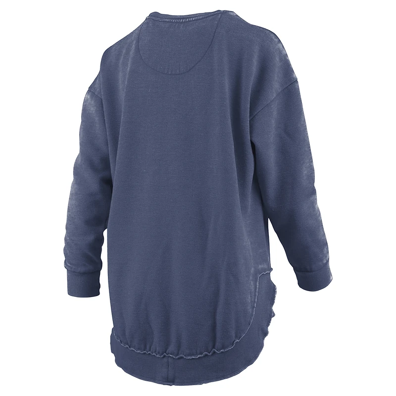 Women's Pressbox  Navy Notre Dame Fighting Irish Blitz Long Sleeve T-Shirt