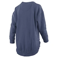 Women's Pressbox  Navy Notre Dame Fighting Irish Blitz Long Sleeve T-Shirt