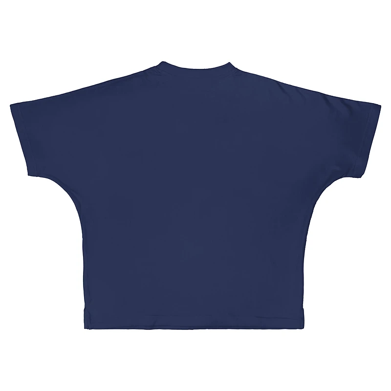 Women's Pressbox Navy Notre Dame Fighting Irish Flannigan Oversized T-Shirt