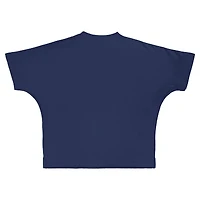 Women's Pressbox  Navy Notre Dame Fighting Irish Flannigan Oversized T-Shirt