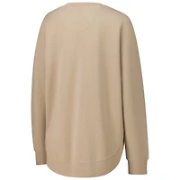 Sweat-shirt en polaire poncho Pressbox Tan Notre Dame Fighting Irish pour femme