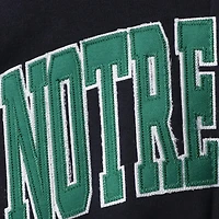Sweat à capuche zippé pour femme Stadium Athletic Navy Notre Dame Fighting Irish Arched Name