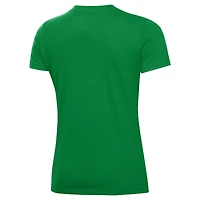 Women's Under Armour Kelly Green Notre Dame Fighting Irish Leprechaun HeatGear T-Shirt