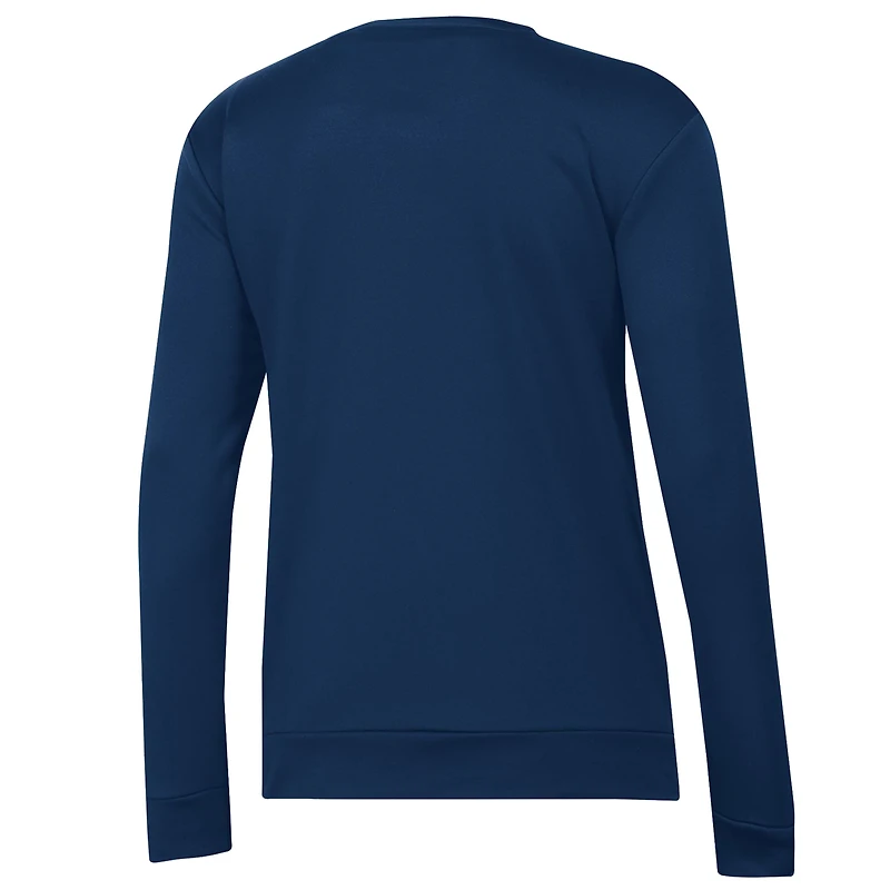 Women's Under Armour Navy/ Notre Dame Fighting Irish Colorblock Pullover Sweatshirt