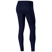 Women's Under Armour Navy Notre Dame Fighting Irish Meridian Luxe Performance Leggings