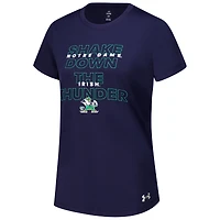Women's Under Armour Navy Notre Dame Fighting Irish Performance T-Shirt