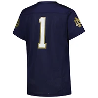 Women's Under Armour #1 Navy Notre Dame Fighting Irish Replica Football Jersey