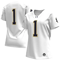 Under Armour #1 Blanc Notre Dame Fighting Irish Replica Maillot de football pour femme