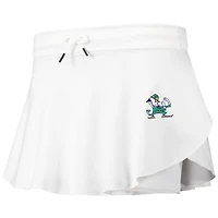Jupe-short souple blanche Under Armour Notre Dame Fighting Irish Gameday pour femme