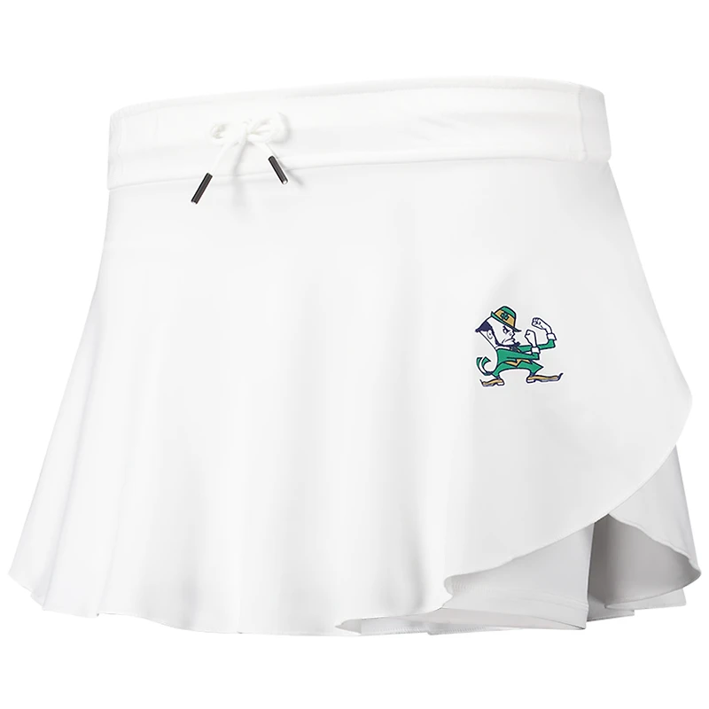 Women's Under Armour White Notre Dame Fighting Irish Gameday Split Soft Skort