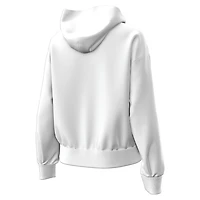 Women's Under Armour White Notre Dame Fighting Irish Golfing Leprechaun Icon Fleece Hoodie