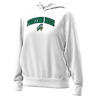 Sweat à capuche en polaire blanc Under Armour pour femme, motif Leprechaun Icon, Notre Dame Fighting Irish