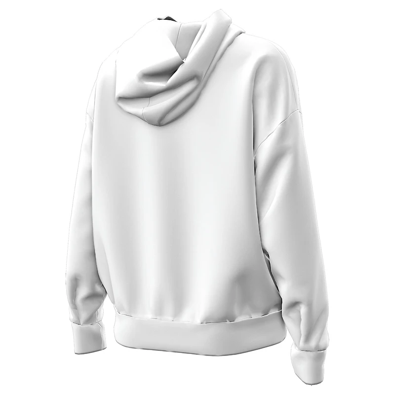 Women's Under Armour White Notre Dame Fighting Irish Leprechaun Icon Fleece Pullover Hoodie