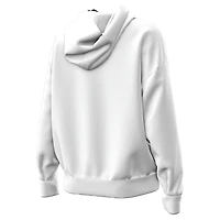 Women's Under Armour White Notre Dame Fighting Irish Leprechaun Icon Fleece Pullover Hoodie
