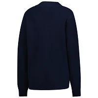 Cardigan bleu marine à patch chenille Notre Dame Fighting Irish pour femme de Uscape Apparel