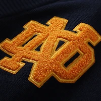 Cardigan bleu marine à patch chenille Notre Dame Fighting Irish pour femme de Uscape Apparel