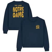 Women's Uscape Apparel  Navy Notre Dame Fighting Irish Cloud Sweatshirt