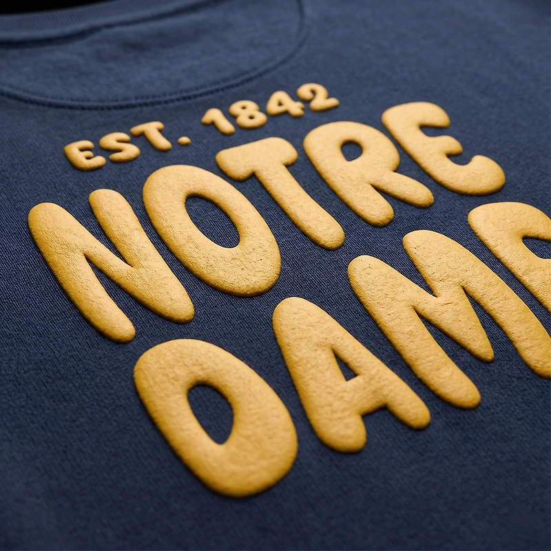 Women's Uscape Apparel  Navy Notre Dame Fighting Irish Cloud Sweatshirt