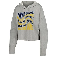 Sweat à capuche court Notre Dame Fighting Irish Swirl ZooZatz pour femme