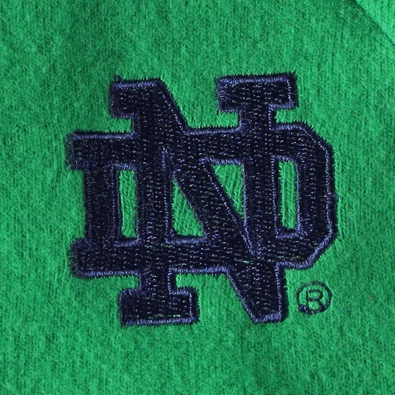 Women's ZooZatz Navy/Green Notre Dame Fighting Irish Colorblock Cozy Tri-Blend Lounge Pants