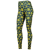 Women's ZooZatz Navy Notre Dame Fighting Irish Team Stacked Mascot Leggings