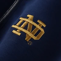 Haut fluide ZooZatz bleu marine Notre Dame Fighting Irish pour femme, à trois mélanges et fermeture éclair quart de tour