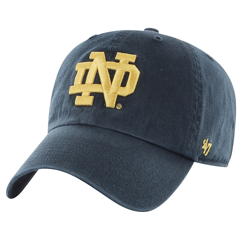 Casquette ajustable pour jeunes « 47 » bleu marine Notre Dame Fighting Irish Clean Up