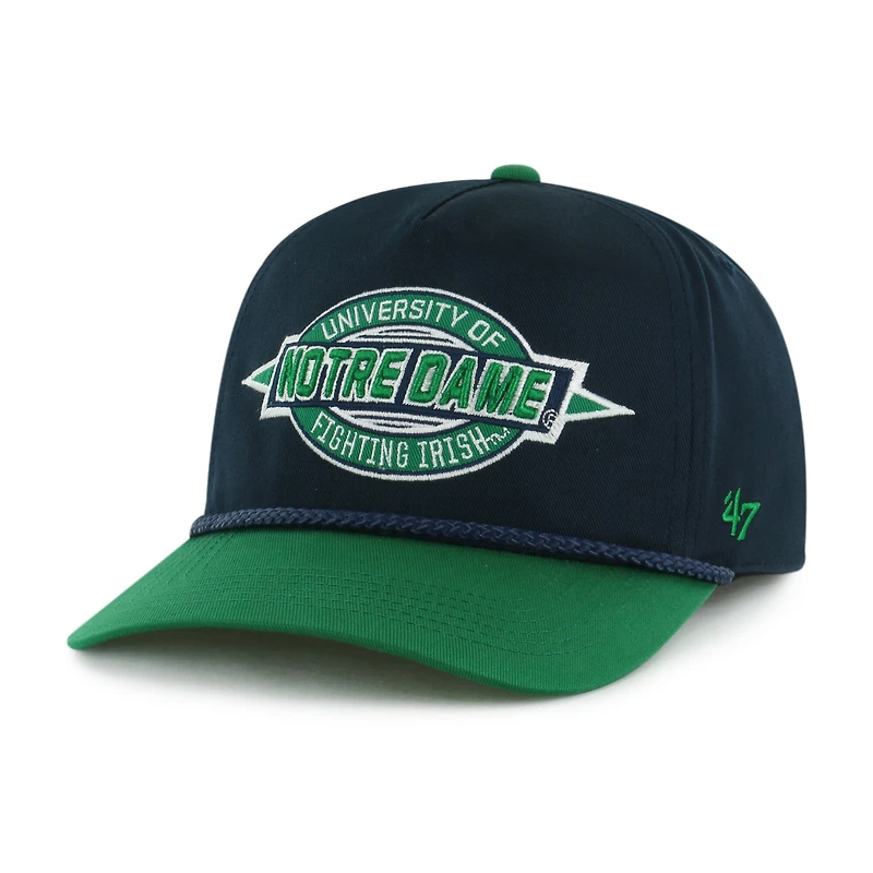 Youth '47  Navy Notre Dame Fighting Irish Frame Out Hitch Rope Adjustable Hat