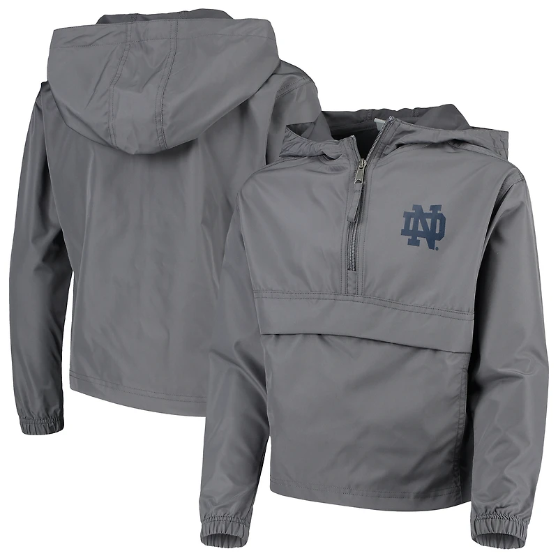Champion Graphite Notre Dame Fighting Irish Pack & Go Windbreaker Jacket