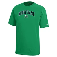Youth Champion Green Notre Dame Fighting Irish Arch Over Logo T-Shirt