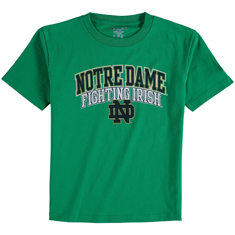 Champion de la jeunesse Kelly Green Notre Dame Fighting Irish Jersey T-shirt