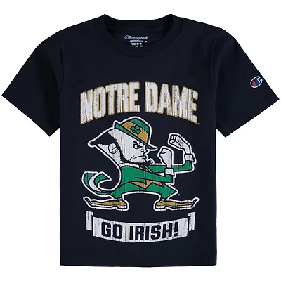 T-shirt de la mascotte Strong des Fighting Irish Notre Dame, championne jeunes marine