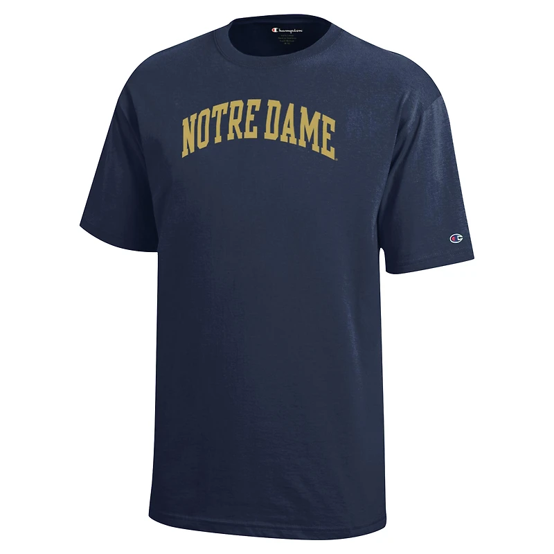Champion de la jeunesse Navy Notre Dame Fighting Irish Team Arch T-Shirt